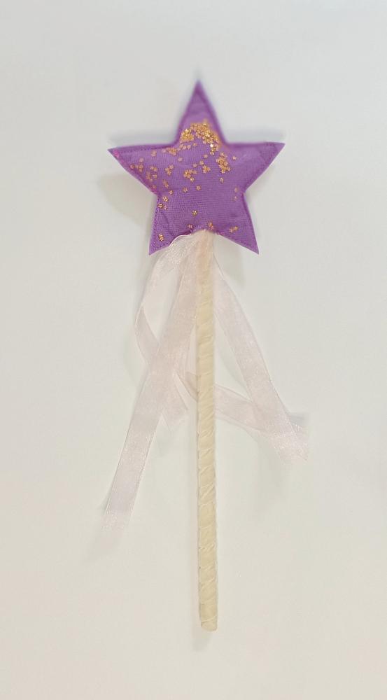 Toverstaf paars glitter