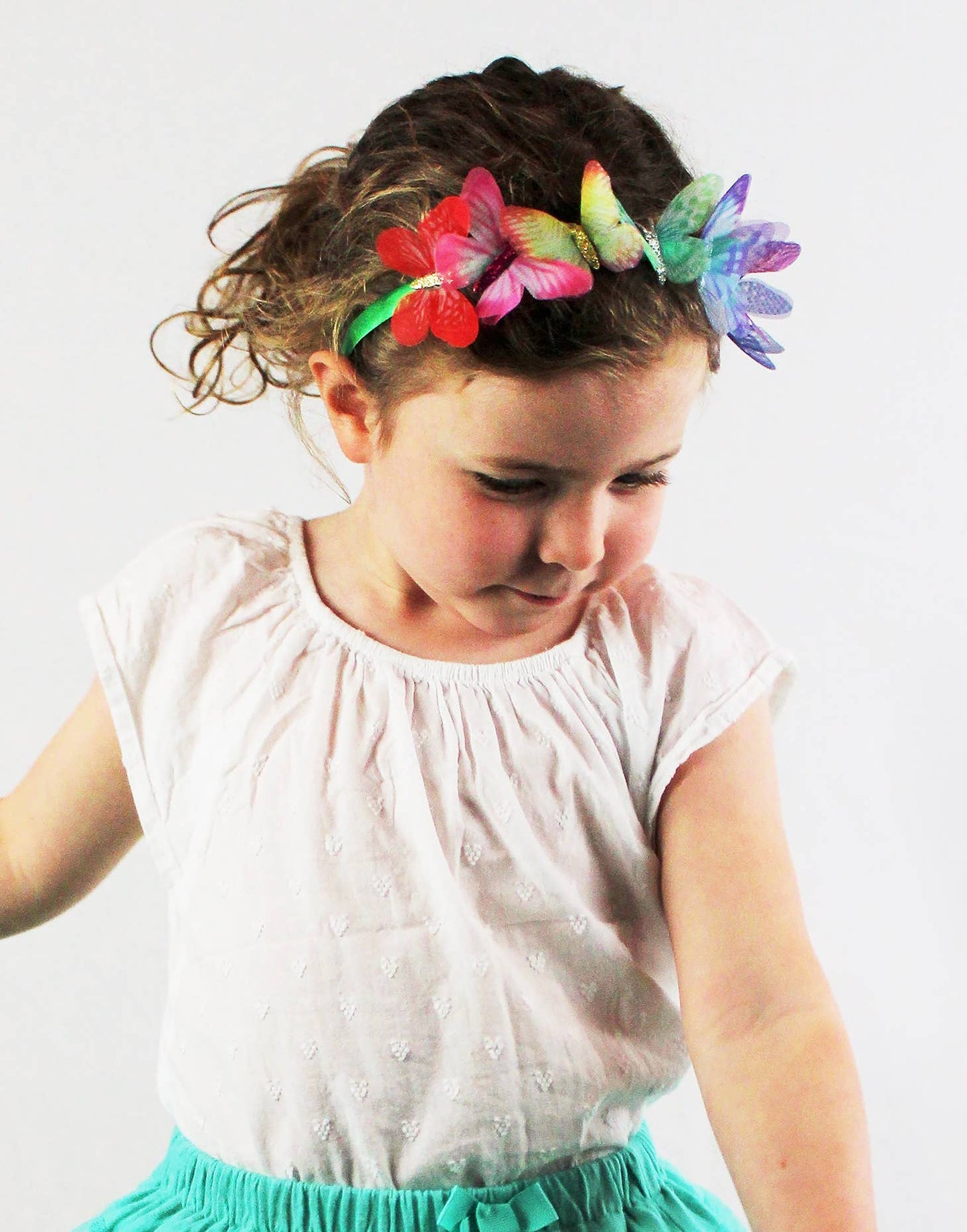 Rainbow Butterfly hoofdband