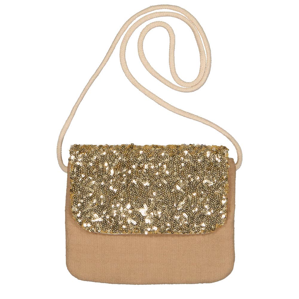 Handtas - Gouden pailletten