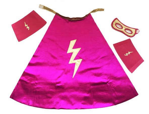 Supergirl cape+masker+manchetkostuumset