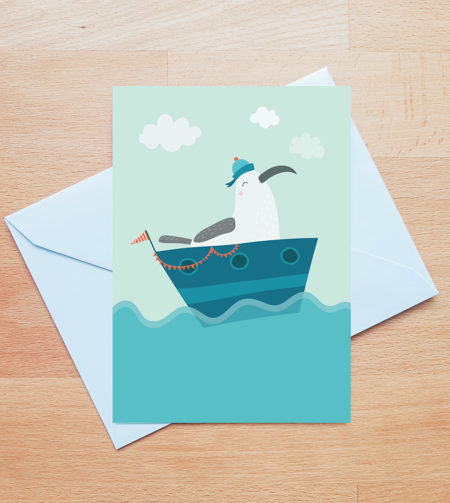 Greeting card - seagull