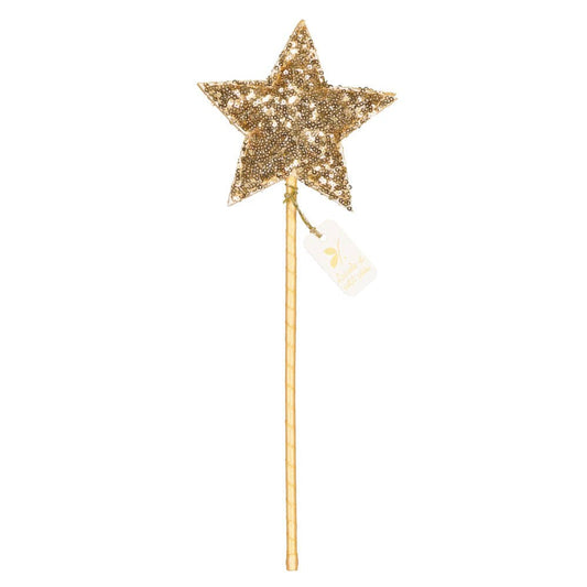 Toverstaf - gouden pailletten