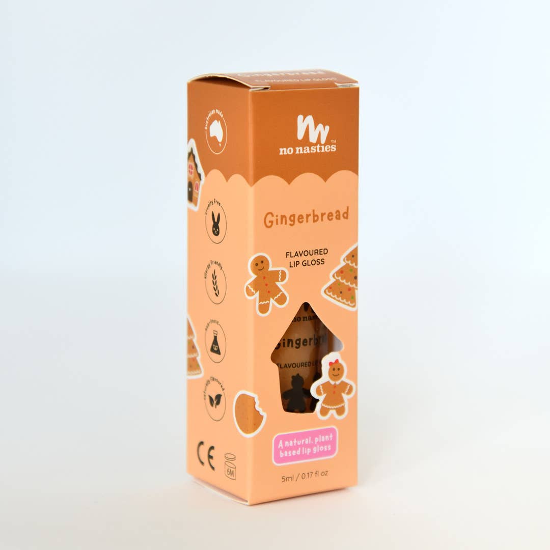Gingerbread Natural Lipgloss voor kinderen voor Kerstmis