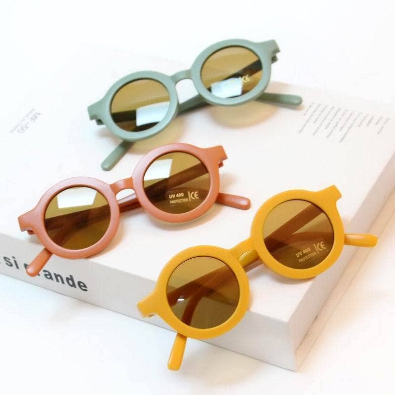 Children's sunglasses - matte round frame
