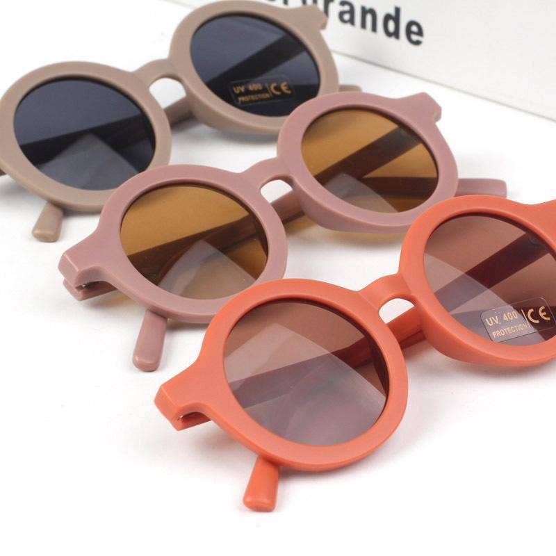 Children's sunglasses - matte round frame