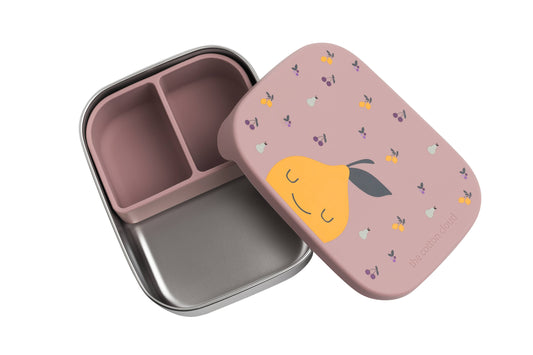 ROESTVRIJSTALEN LUNCHBOX met vakken voor KINDEREN Fruity