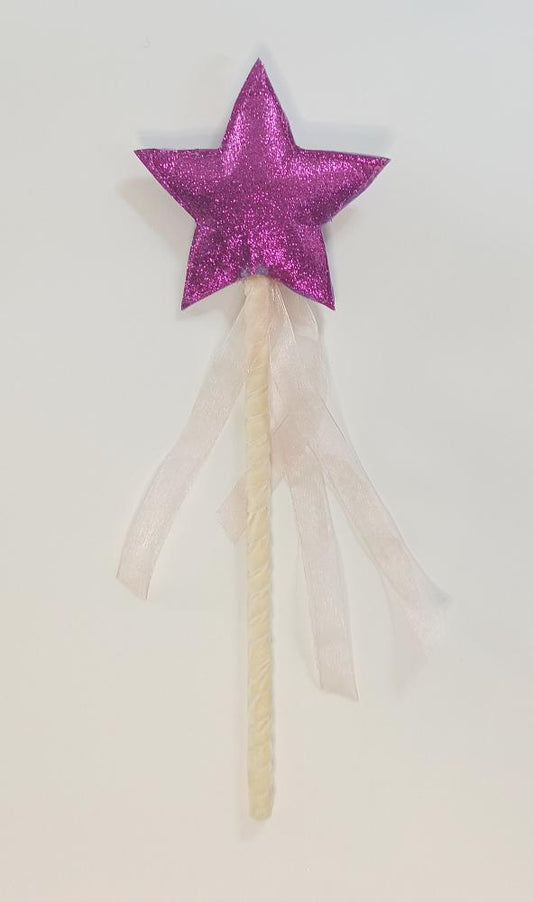 Toverstaf paars glitter