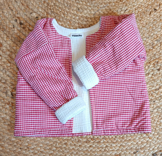 Jasje 1 jaar - vichy rood