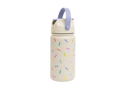 Geïsoleerde roestvrijstalen kinderfles Confetti