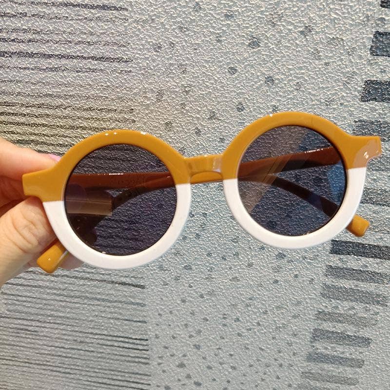 Children's sunglasses - Round frame leopard and color