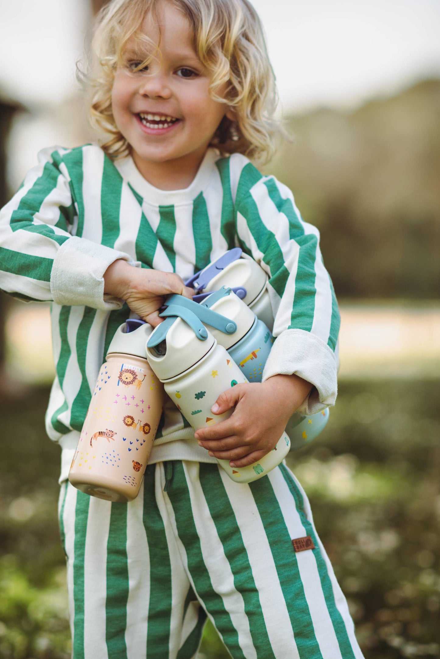 Geïsoleerde roestvrijstalen kinderfles Fruity