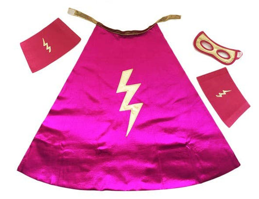 Supergirl cape+masker+manchetkostuumset