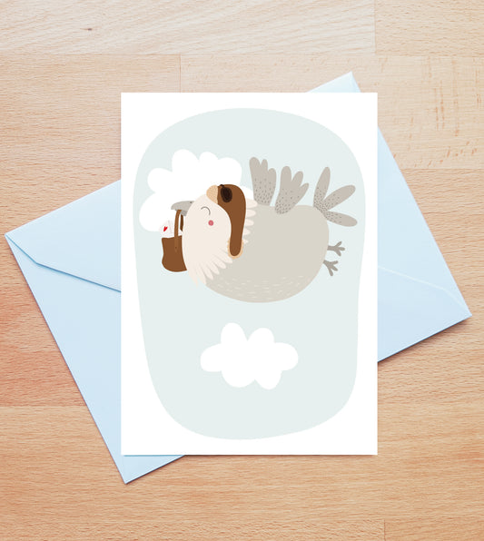 Wenskaart - lovebird